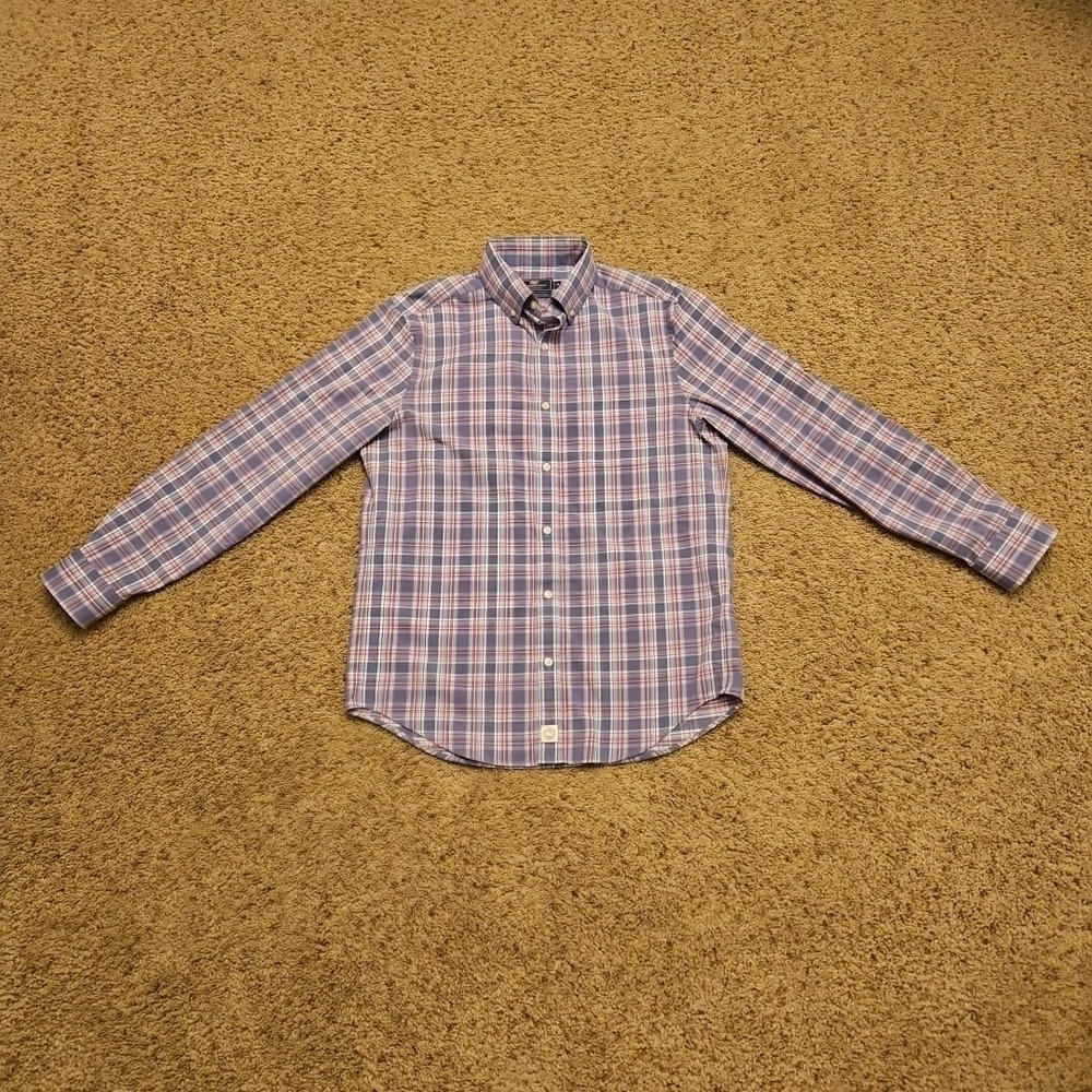 Vineyard Vines Shirt Mens Medium Classic Fit Murray Button Down Blue Pink Check